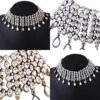 Indian Necklace set for Women, Party Jewelry, Choker set, Party Necklace, Rhinestone Choker Necklace, Water Drop necklace