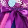 Mermaid Flower Dress with Hairband, Girls Tutu Dress, Mermaid Tutu Dress, Mermaid Dress, Mermaid Outfit, Mermaid costume