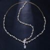 Boho Bridal Head Chain Exquisite Cubic Leaf Forehead Headband Chain Hair Jewellery for Women Headpiece Bridal Wedding Head Chain