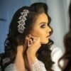 Bridal Hairpiece | Bridesmaids | Hair Comb | Bridal Hair Jewellery | Wedding Prom Bridal Hair Accessories | Leaf Rhinestones Crystal Hair Comb