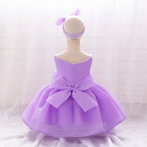 Elegant 3D Flower Baby Party Dress | Christmas, 1st Birthday, Toddler Princess, Wedding & Bridesmaid Gown