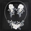 Flower Necklace Set, Flower Earrings Wedding Accessories Jewelry Party, Crystal Bridal Ornaments, Wedding Jewellery set