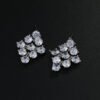 Chunky Bridal Jewelry Sets Silver necklace set cubic zirconia Jewellery set Wedding Jewelry Sets for Women