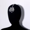 Head Chain Exquisite Cubic Leaf Forehead Headband Chain Hair Jewellery For Women Headpiece Bridal Wedding Head Chain, Wedding Headpiece