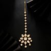 Head Chain Exquisite Cubic Leaf Forehead Headband Chain Hair Jewellery For Women Headpiece Bridal Wedding Head Chain, Wedding Headpiece