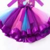 Mermaid Flower Dress with Hairband, Girls Tutu Dress, Mermaid Tutu Dress, Mermaid Dress, Mermaid Outfit, Mermaid costume