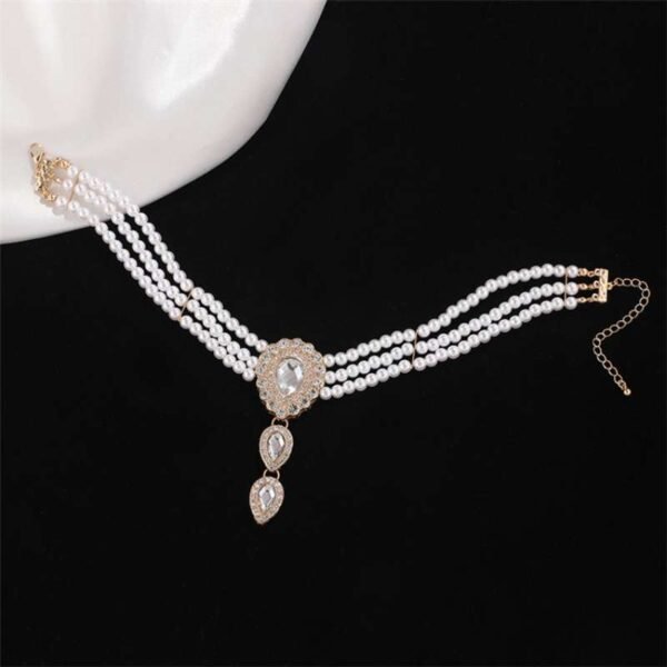 Bridal jewelry set, Bridal choker necklace, Wedding choker, white pearl jewelry set, bridesmaid jewelry, Pearls Choker Set