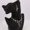 Branch Shape Necklace And Earring set, Bridal Necklace Set, Silver Wedding Necklace Earrings Set, Wedding Necklace for bride