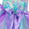 Mermaid Flower Dress with Hairband, Girls Tutu Dress, Mermaid Tutu Dress, Mermaid Dress, Mermaid Outfit, Mermaid costume