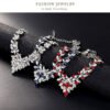Glamorous Leaf-inspired Jewelry Set: Perfect for Weddings and Parties, Leaves Jewelry Sets for Women, Bridal Necklace Earrings Set, Wedding jewellery, Party Necklace