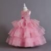 Girls Party Dress, Girls ball gown, wedding dress for girls, girls fluffy dress, girls long dress, lace tulle dress, birthday dress, Flower Girl Dresses