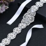 floral belt, rhinestone wedding belt, Wedding Dress Belts, Bridesmaid Dresses Belts, Minimalist bridal belt, Bridal Sash Belt
