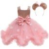 Polka dot Party Dress, Baby Girls Dress, Girls Princess Dress, Girls Birthday Party Dress, dress for Girls, Girls tutu dress