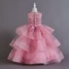 Girls Party Dress, Girls ball gown, wedding dress for girls, girls fluffy dress, girls long dress, lace tulle dress, birthday dress, Flower Girl Dresses
