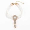 Bridal jewelry set, Bridal choker necklace, Wedding choker, white pearl jewelry set, bridesmaid jewelry, Pearls Choker Set
