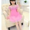 Chiffon Princess Lace Tulle Girls Dress, Evening Dress, Tutu Dress, Flower Dress, Pink Fairy Dress