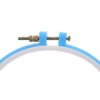 5 PCS Adjustable Plastic Embroidery Hoop Set - Cross Stitch Ring Frames, Durable Sewing Tools for Needlework Projects