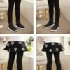 Winter Skirt pants for Girls, Warm Leggings Skirt-pants , Winter Leggings With Skirt, Winter Pants