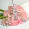 Boho Bridal Head Chain Exquisite Cubic Leaf Forehead Headband Chain Hair Jewellery for Women Headpiece Bridal Wedding Head Chain