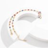 Boho Hand Bracelet | Crystal Finger Bracelet | Gold Bracelet | Colourful Chains Bracelet Jewellery | Ring Bracelet | Gold Hand Chain