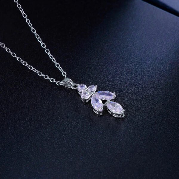Necklace Set for brides bridal jewelry Wedding Bridal Drop Earrings Jewelry Set silver leaf wedding Earrings Necklace jewelry set