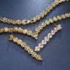 Bridal Necklace Set | Teardrop Silver Wedding Necklace Earrings Set | CZ Wedding Necklace Set | Crystal Bridal Set