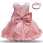 Newborn Gown Infant Girls Dress Toddler Dresses Little Baby Vestidos Baby Girl 1 Year Birthday Dress, Girls Party Dress, lace tulle dress