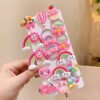 14PCS Hair Clip for girls Rainbow Fruit Cartoon Hair Bands Hair Accessories Headwear Hairpins Barrettes
