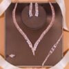 Bridal Necklace set Crystal Necklace and earrings set Diamond Bridal Jewelry Set Silver Bridal Earrings Crystal Wedding Necklace Set