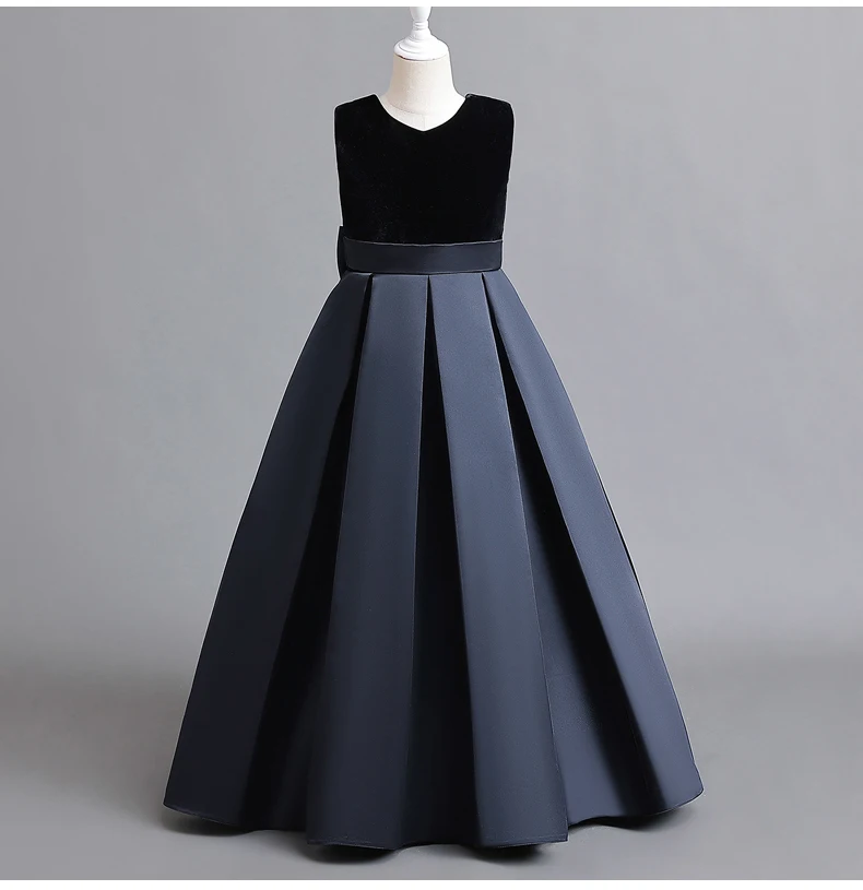 Sleeveless Ball Gown for Girls, Piano Performances Dress, Girls evening Dress, party Gown for girls, Elegant dress for gratuation party, Girls Farewell party Dress, girls Long Dress