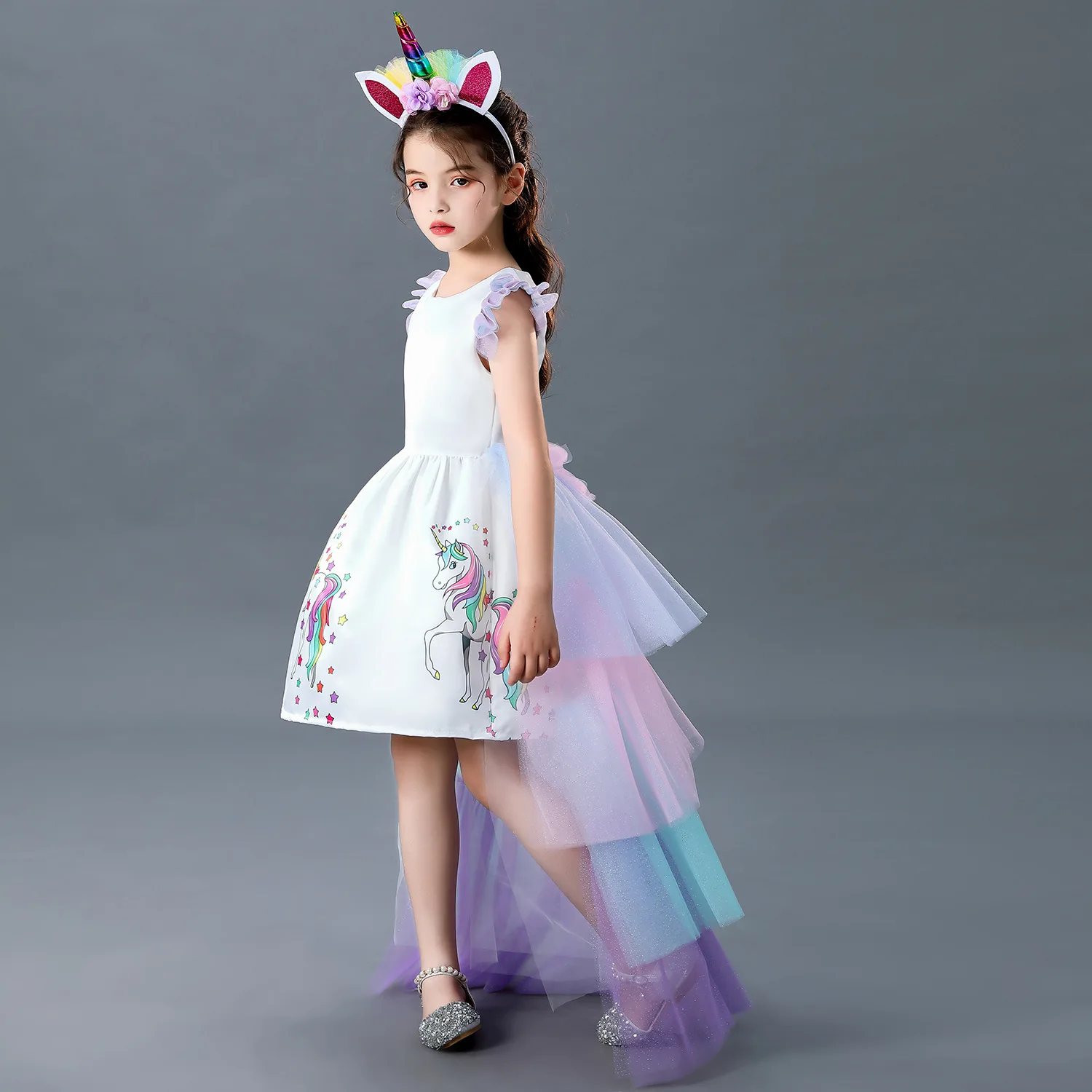 Unicorn Party Dress, Girls Unicorn Dress up, Girls Dress, Girls Birthday Dress, Unicorn Costume, Girls Unicorn Outfit, Unicorn Dress For Girls