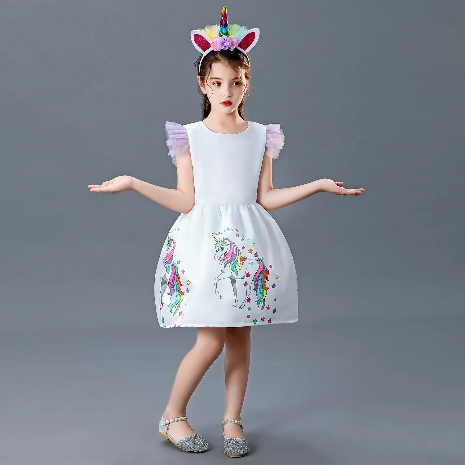 Unicorn Party Dress, Girls Unicorn Dress up, Girls Dress, Girls Birthday Dress, Unicorn Costume, Girls Unicorn Outfit, Unicorn Dress For Girls