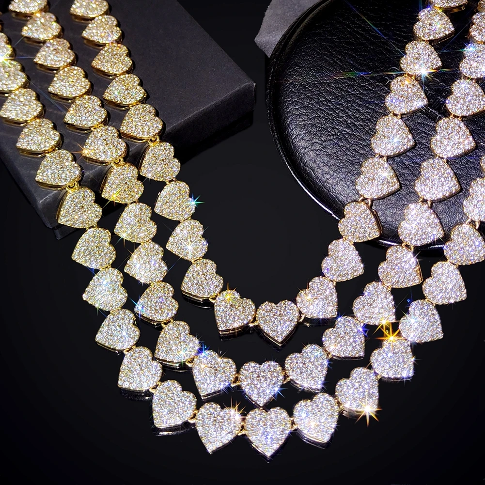Crystal Choker Chain, Cuban Link Choker, Diamond Choker, Iced out Cuban Link Chain , Diamond Curb Chain, Cuban Link Necklace, Bling Choker