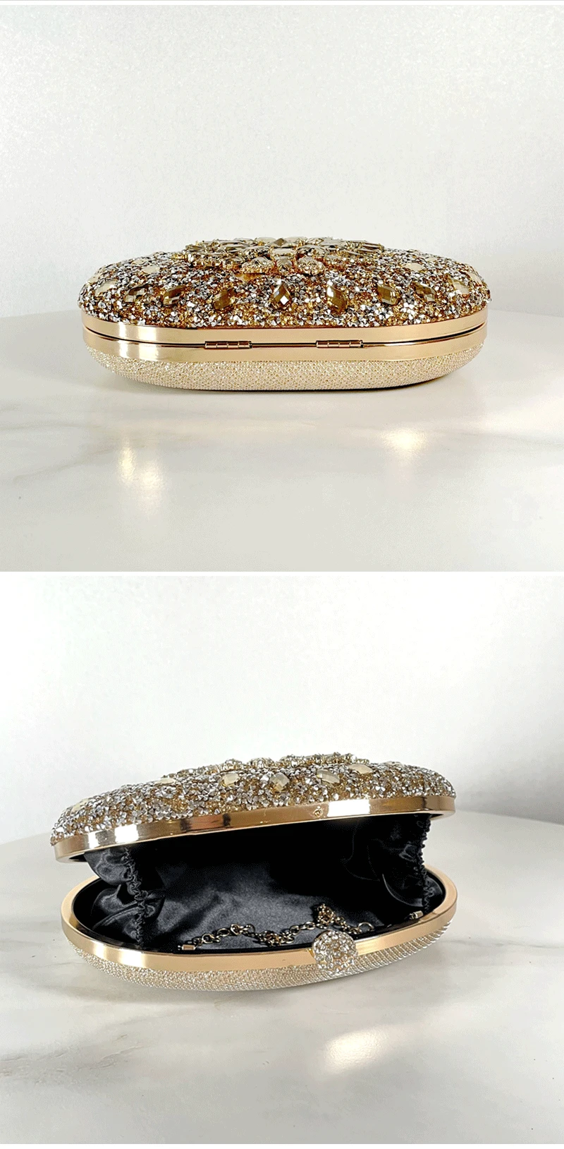 Crystal Beaded Bridal Clutch, Wedding Crystal Clutch, Bridal Clutch Bag,Clutch Bags, Diamond Rhinestone Purse, Female clutches, Chain Handbags, Wedding Purse , Evening Bag