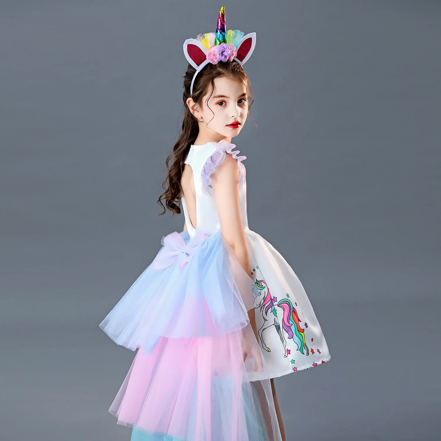 Unicorn Party Dress, Girls Unicorn Dress up, Girls Dress, Girls Birthday Dress, Unicorn Costume, Girls Unicorn Outfit, Unicorn Dress For Girls
