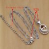 Silver 925 Bridal Jewelry, Zircon Jewelry Sets, Silver Jewelry Set , Sterling silver Necklace, Pendant necklace set, Silver Jewellery