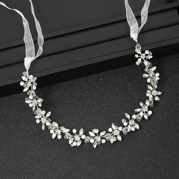 Silver Color Headbands For Women Bride Handmade Crystal Rhinestone Tiaras Hairbands Wedding Hair Accessories Queen Headband Gift
