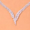 Bridal Necklace set Crystal Necklace and earrings set Diamond Bridal Jewelry Set Silver Bridal Earrings Crystal Wedding Necklace Set