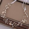 Gold/Silver Color Flower Ribbon Hairband Headband Girl or Woman Headpiece Tiara Wedding Bridal Hair Jewellery Accessory