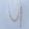 Rose Gold Bridal Back Necklace, Crystal Back Drop Necklace, Open Back Necklace, Bridal Jewelry Set, Wedding Jewellery set, Bridal back chain