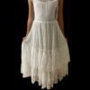 White Lace Cotton Flower Girl Dresses - Long Princess Maxi Dress for Girls' Birthdays and Special Occasions