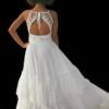 White Lace Cotton Flower Girl Dresses - Long Princess Maxi Dress for Girls' Birthdays and Special Occasions