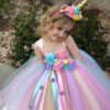Girls Unicorn Tutu Dress, Girls Unicorn Dress, Unicorn Birthday dress, Unicorn Party Dress