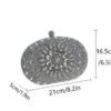 Crystal Beaded Bridal Clutch, Wedding Crystal Clutch, Bridal Clutch Bag,Clutch Bags, Diamond Rhinestone Purse, Female clutches, Chain Handbags, Wedding Purse , Evening Bag